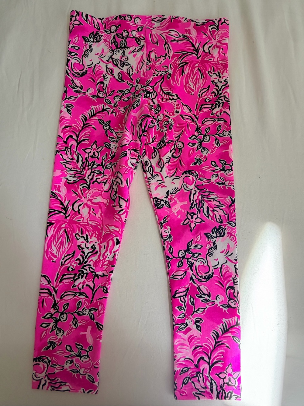 Lilly Pulitzer Hot Pink Floral Print Leggings